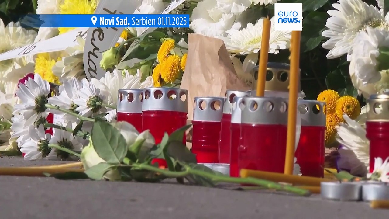 Ein Jahr nach Bahnhofsunglück: Massenproteste gegen Präsident Vučić in Serbien