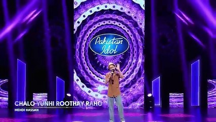 Pakistan Idol Episode 10 - Faizan Qureshi - “Chalo Yunhi Roothay Raho” - Theater Round