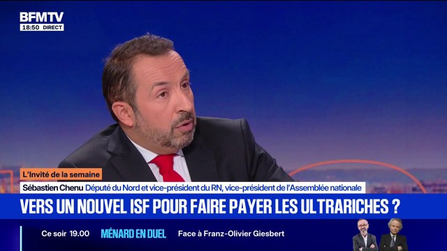 Impôt sur la fortune improductive: Sébastien Chenu, vice-président du RN, explique que cet impôt est plus acceptable que l'ISF