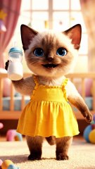 Baby Cat Dancing for Milk 🍼🐱 | Cutest Kitten Moments Ever! 😻💃