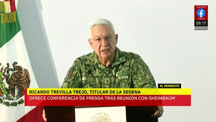 Gabinete de seguridad ofrece rueda de prensa tras reunión con Claudia Sheinbaum