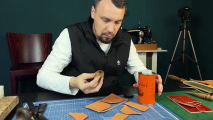 Bifold Leather Wallet Sewing PDF Pattern with Card Holder Compartment (Video Tutorial)