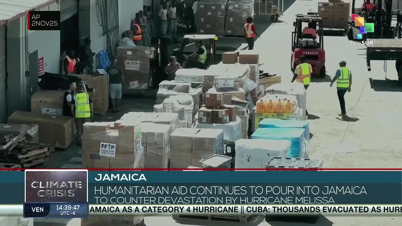 Humanitarian aid continues to pour into Jamaica to counter devastation by hurricane
