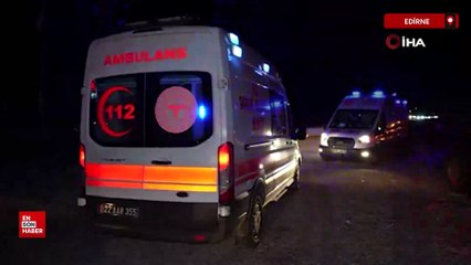 Edirne'de iki tır ve üç otomobilin karıştığı zincirleme kazada 1 kişi öldü