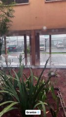 Morador de Riacho Fundo II registra queda de granizo