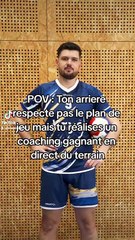 POV : Je coach et je joue en même temps (coaching gagnant) #handball