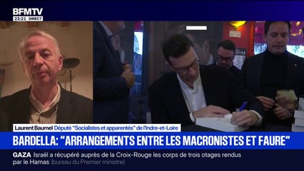 Budget à l'Assemblée nationale: "On a obtenu des choses [...] mais on ne peut pas dire avec certitude que les socialistes laisseront passer ce budget", détaille Laurent Baumel, député (Socialistes et apparentés)