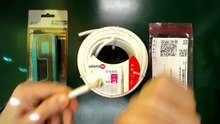 Construção de um cabo coaxial com conectores F (RG-6)