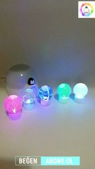 Rengarenk Işıklı Küre Lamba