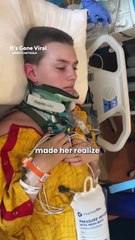 Something went horribly wrong when she hit the water 😢