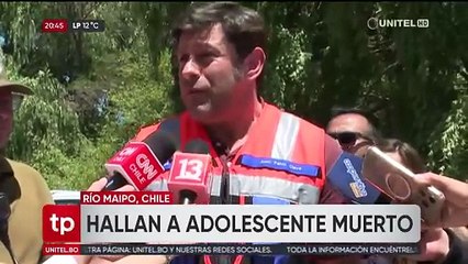 Hallan cuerpo de adolescente boliviano que estaba desaparecido en un río de Chile