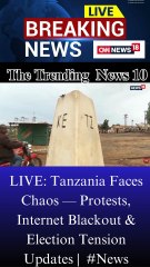 LIVE: Tanzania Faces Chaos — Protests, Internet Blackout & Election Tension Updates |  #News