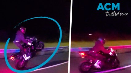 Motorcyclist fined more than $3000 after popping wheelie in front of cops