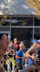 Yankees’ Aaron Judge cheers on his wife at NYC Marathon