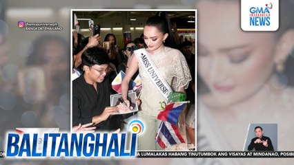 Ahtisa Manalo, binigyan ng warm send-off papunta sa Thailand para sa MU25; nakisaya sa fans | Balitanghali