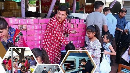 Rakesh Rajdev Brings Joy to Rajkot Families  Heartwarming Charity Moments 2025