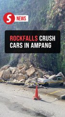 Bukit Permai rockfalls leave trail of crushed cars, no casualties