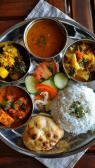 DELICIOUS Veg Thali For Today's Lunch