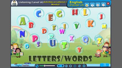 Digital Teacher English Language lab, Software screens