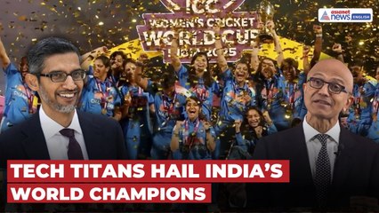 Sundar Pichai to Satya Nadella, Global Praise for India’s World Cup-Winning Women