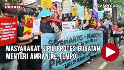 Masyarakat Sipil Protes Gugatan Menteri Amran ke Tempo