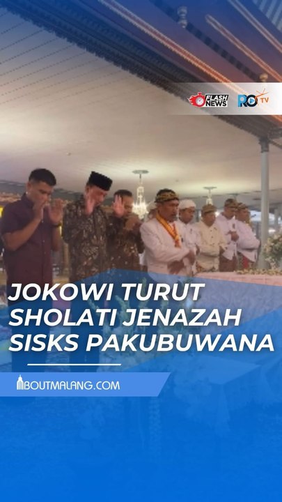 JOKOWI SHOLATI JENAZAH SISKS PAKUBUWANA XIII