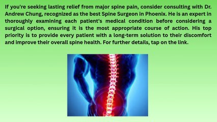Endoscopic Spine Surgery Scottsdale