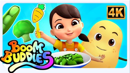 Vegetables Song in 4K | Kids TV Nursery Rhymes & Baby Songs | Learn Vegetables for Kids