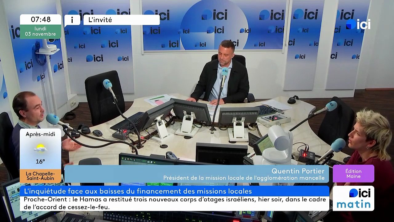 Quentin Portier, président de la Mission locale  de l'agglomération mancelle