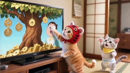 Tiger-Patterned Kitten & Silver Shaded Baby Try to Grow a Money Tree — Total Chaos Unfolds! 🌳💸🐾