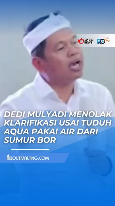 DEDI MULYADI OGAH KLARIFIKASI USAI TUDUH AQUA PAKAI AIR DARI SUMUR BOR: SAYA JAGA INTEGRITAS