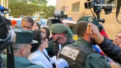 La periodista Maribel Vilaplana llega al juzgado para testificar sobre su comida con Mazón