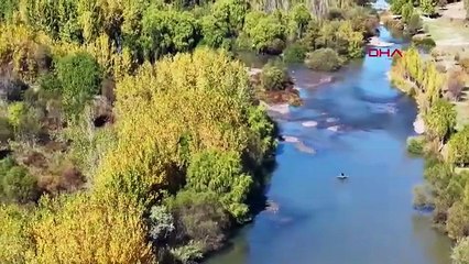Türkiye'nin UNESCO listesindeki 8 bin yıllık cenneti, sonbaharla birlikte masal diyarına döndü