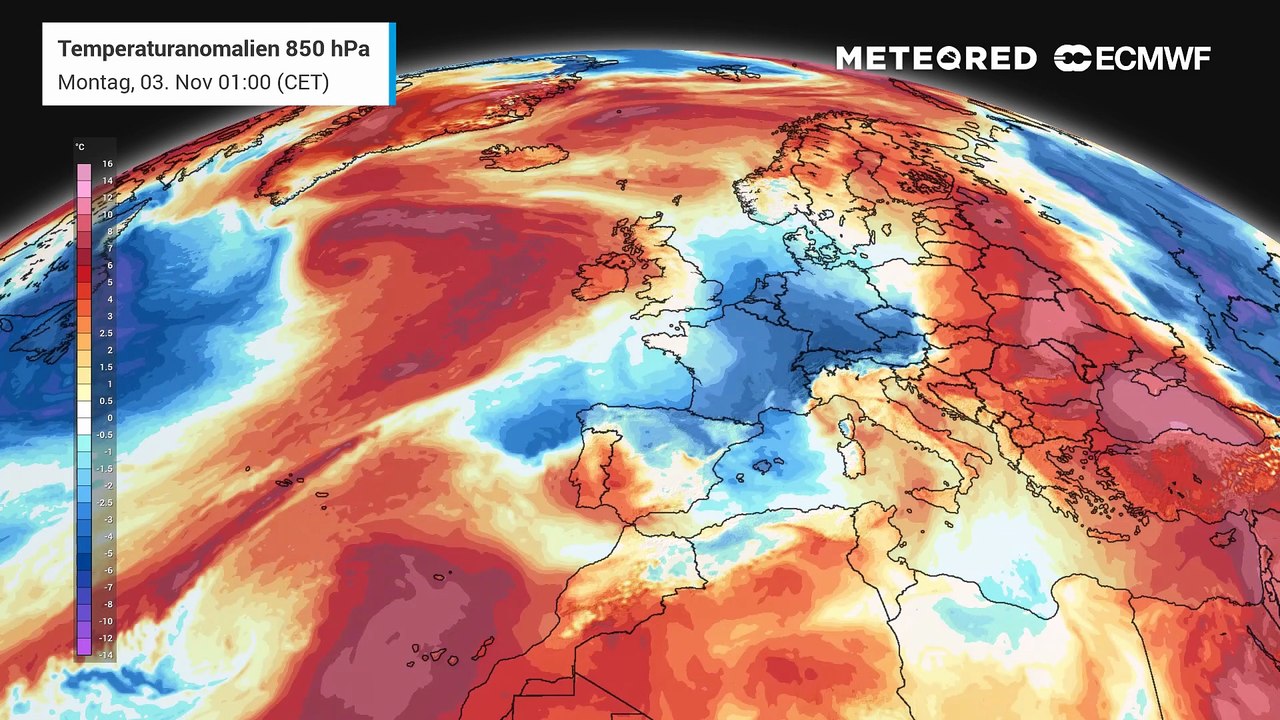 Extreme Wärmeblase erreicht Mitteleuropa und Deutschland - Tageswerte steigen auf über 15 Grad!