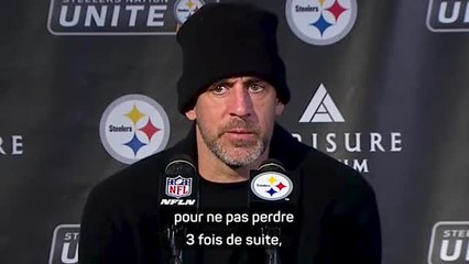 Steelers - Rodgers fier de la réaction de son équipe
