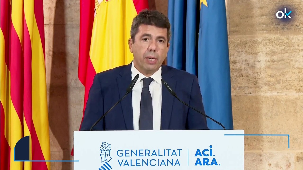 Mazón se despide retratando a Sánchez: "Queríamos ayuda, la pedimos, y jamás la recibimos"