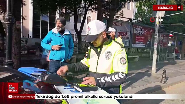 Tekirdağ’da 1.65 promil alkollü sürücü yakalandı: Ehliyeti 2043’e kadar iptal edildi
