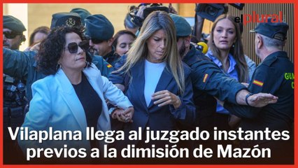 Maribel Vilaplana llega al juzgado de Catarroja instantes previos a la dimisión de Mazón