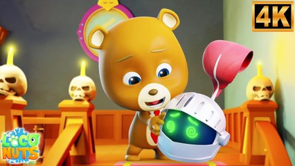 Who Will Save The Knight? 👻 Haunted House Adventure | Halloween Nursery Rhymes for Kids | 4K Cartoon Video