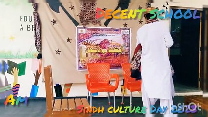celebration of Sindh culture Day at decent school dphs school 🏫🎒_tablo
