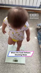 Toddler’s Dramatic Reaction to Scale Reading Is Pure Comedy Gold! 😂|| Heartsome 💖