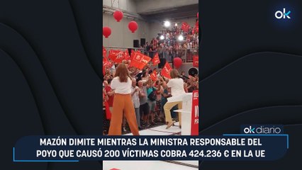 Mazón dimite mientras la ministra responsable del Poyo que causó 200 víctimas cobra 424.236 € en la UE