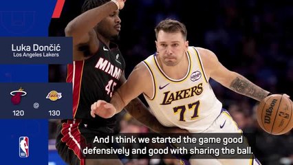 Dončić putting Lakers ahead of personal accolades
