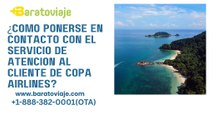 ¿Cómo ponerse en contacto con el servicio de atención al cliente de Copa Airlines