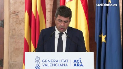 Mazón dimite en diferido como presidente de la Generalitat hasta cerrar un sucesor con Vox