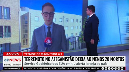 Terremoto atinge Afeganistão e deixa ao menos 20 mortos