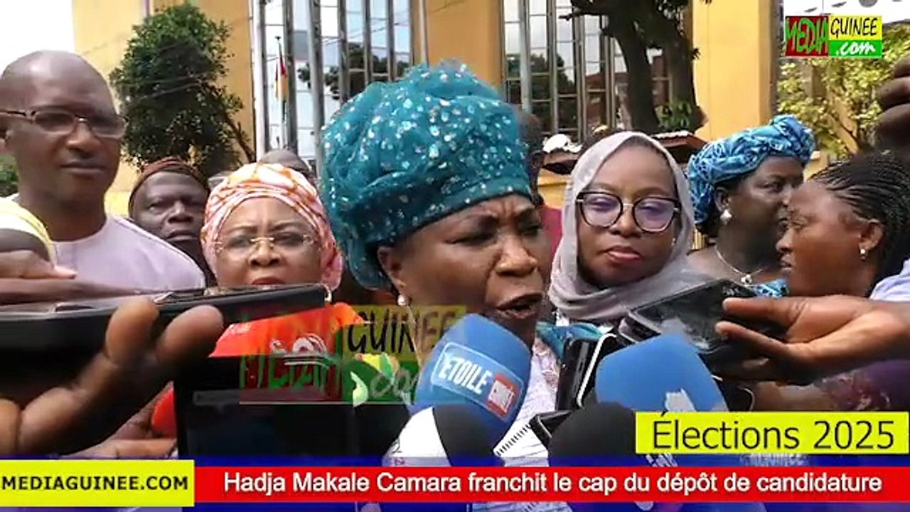 Hadja Makale Camara dépose officiellement sa candidature pour la présidentielle de 2025