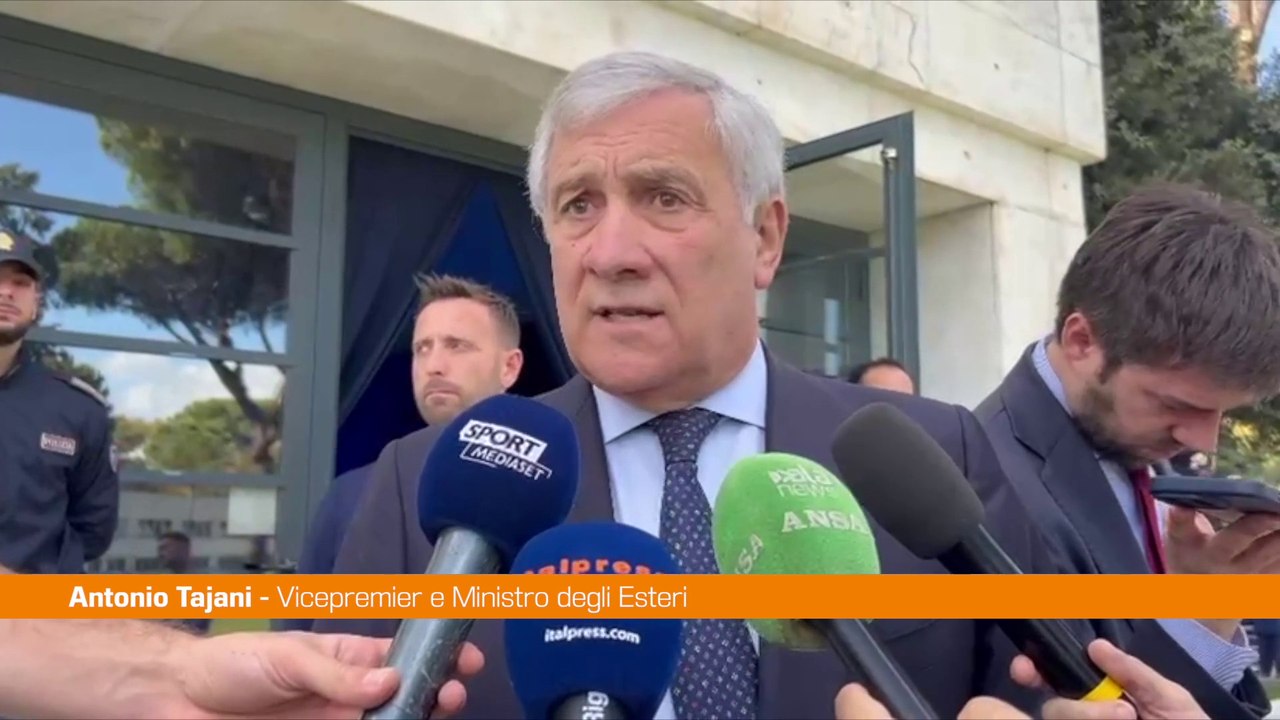 Tajani "Aiutiamo sempre lo sport ad essere parte della nostra politica estera"