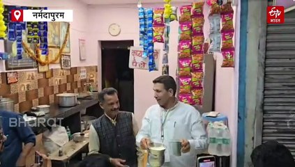 पंचमढ़ी में जीतू पटवारी का देसी अंदाज, चाय की दुकान पर लूटी महफिल