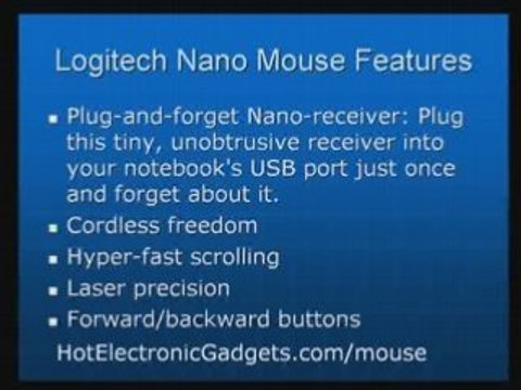 Logitech Nano Cordless Laser Mouse for Notebooks